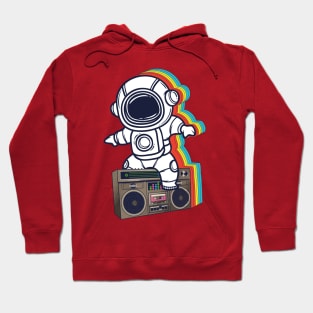 Rainbow Astronaut Boombox Hoodie